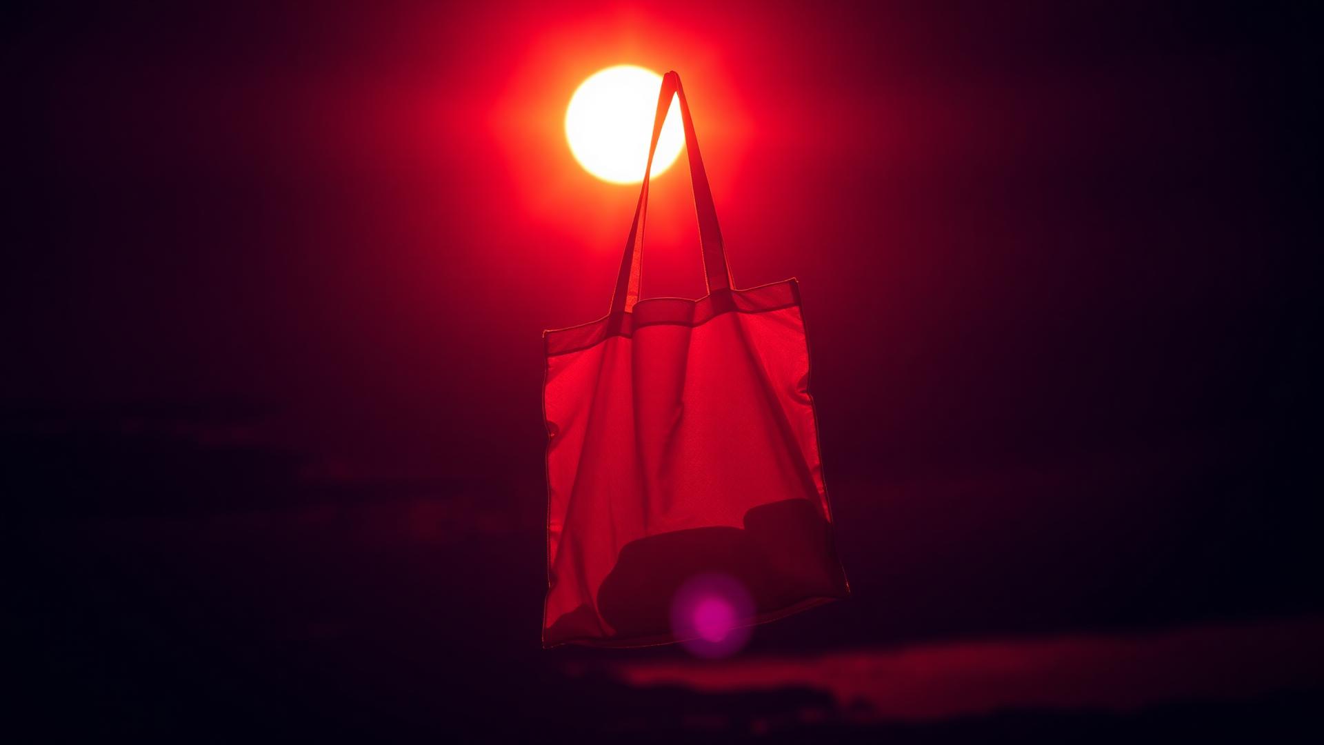 AutiTote hero bag under sunset light